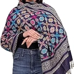 kti KRITI Paisley Design Woollen Beige Color Shawl For Women-picture-52