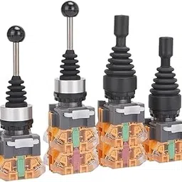 HND-PA12/14/22/24 22mm Joystick Switch 2 4 Way Position Self Locking Momentary Master Monolever Rotary Power Toggle Cross Rocker Switches HND-PA12 1Pcs(4Way Self Locking)-image-15