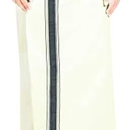 Mens Thalapathy Border 100% Cotton Temple Wear Dhoti 2.00 Meters Mundu/Vesti-image-16