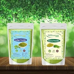 Keshvenna Naturals 100% Pure and Natural Henna Powder and Indigo Powder Combo Pack for Hair Colour/Natural Hair Dye/Hair Color (50 gm Each X 2 = 100gm)-image-12