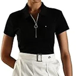 Women's Solid Slim Fit Polo Shirts-image-17