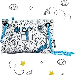 mirada Unisex Color Your Own Funky Clutch, Multicolour-picture-45