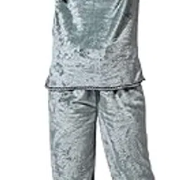 neudis Women's Fleece co-ord Set, Two-Piece with Lace Trim Detail-picture-14