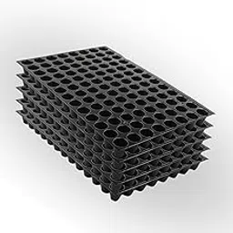 Halsey Germination Seedling Tray -98 Holes Seedling Trays for Plants, Seed Tray and Plant Tray, Reusable Trays for Garden Plantation, 98 Cavities Tray for Seeding (Pack of 30)-image-80