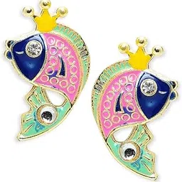 oomph Drop Earrings - Kundan & Pearls Studded For Women & Girls Stylish Latest-picture-46