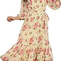 janasya Women's Fit & Flare Calf Length Dress-picture-58
