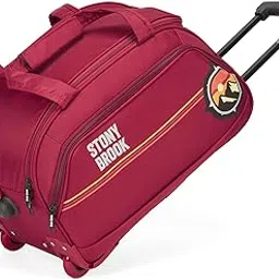 stony brook by Nasher Miles Sunset Polyester Cabin Small 52 cm Maroon Wheel Duffel Bag for Travel | Duffle Bag with Trolley-picture-39
