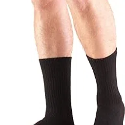 Truform Medical Compression Socks for Men and Women; 8-15 mmHg Crew Length to Mid-Calf, Black, X-Small-picture-33