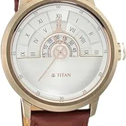 titan Regalia Grandmaster White Dial Quartz Analog Leather Strap Watch for Men-NS1828QL02/NT1828QL02-picture-27