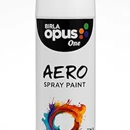 BIRLA Aero White Spray Paint, 400ml, Multi-Purpose, Fast-Drying, Glossy Finish, Anti-Rust for Metal, Wood, Plastic, Automobiles, Furniture, Industrial Use-picture-21