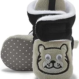 star fish Baby Boys & Girls 3 TO 12 Months Skin Friendly Comfortable Baby printed Booties-picture-47