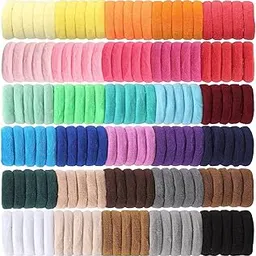 diversa Elastic Mini Hair Ties For Kid Girls | Soft Seamless Hair Rubber Bands | Ponytail Holders For Baby Girls | Cotton Small Hair Ties | Tight, Non-slippery Bands (30 Colors, Pack of 300 Pcs)-picture-17