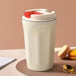 Glass Sipper Mug with Leak-Proof Flip Lid & Wrist Strap, Tea, Juice, Milk Tumbler, Portable Travel & Office Use Cup for Men & Women-picture-26