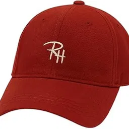 drunken Cap for Men Women Topi Unisex Head Branded Caps Adjustable Strap Summer Sports Cricket Gym Dance Denim Free Size Woolen Fashion Baseball Hip Hop Helmet Winter Snapback (Maroon) image 1