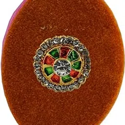 vidhya kangan Handmade Fancy Stone stud Work Saree pin Brooch for Women Jewellery Latest Stylish Crystal Unisex Floral Shape Brooch for Women/Girls (sku-bro2839)-picture-13