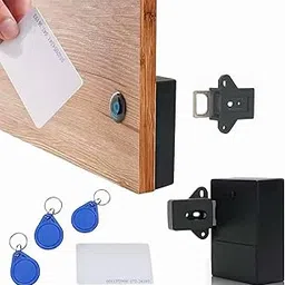 Sunkizzrs® RFID Electronic Drawer Lock — Smart NFC Cabinet Locks — Hidden Card Lock for Drawer/Cabinet/Locker/Cupboard/Wardrobe with 1 Pcs IC Cards & 3 Pcs NFC Tags-picture-24