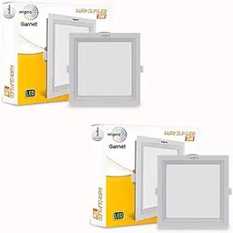wipro Garnet 3W Square LED Wave Panel Light for Ceiling | Neutral White Light (4000k) | Ultra-Slim Design | Recessed Down Light for False Ceiling |POP Ceiling Light | Cutout - 75x75mm | Pack of 2-picture-22