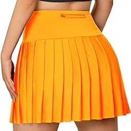 sangtree Women Pleated Tennis Skirt with Pockets Girls High Waisted Athletic Golf Skorts, 2 Years - US 4XL-picture-23