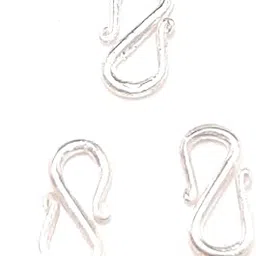 3pcs Sterling Silver S Hooks Clasp 1.5mm for Bracelet Necklace Anklet Charm Jewelry USE for anklets, Beads Bracelet Light wieght Chains (for Mens Chain)-picture-22