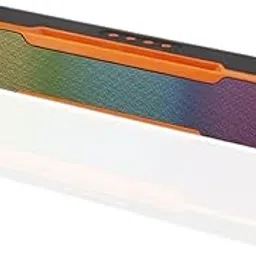 Drumstone ( ๐๐ ๐๐๐๐ ๐๐๐๐๐๐๐๐ Wireless Bluetooth SoundbarโPortable Speaker with RGB LED Light Effects and Built-in Mobile Holder Ideal for Gaming, Music, Movies, and Hands-Free Viewing image 1
