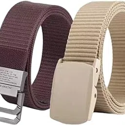niddleman Tactical Belt, Military Grade Nylon Belt with Quick-Release Buckle, Army Beige, Adjustable to Formal & Casual Wear(Pack of 2)-picture-25