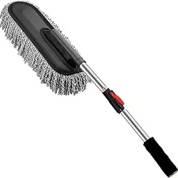 Fuelbyte Super Soft Microfiber Car Duster with Handle Car Cleaning Brush for Wet & Dry Car Washing Kit, Car Dust Cleaner Brush Car Accessories Exterior and Interior Car Cleaning Kit (Car Duster)-image-7