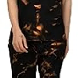 vogaan Men's T-Shirt and Shorts Set | Pyjama Set for Men | Co-ord Set | Cotton Printed Top & Shorts Night Suits Set-picture-23