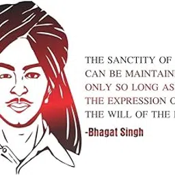 DivineDesigns™ Bhagat Singh Quote Wall Sticker | Wall Sticker for Living Room/Bedroom/Office and All Decorative Stickers-picture-17