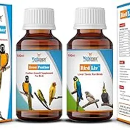 VETENEX Birds Feather Growth Supplement & Liver Tonic (100 ml x 2) Combo - Pack of 2-picture-28