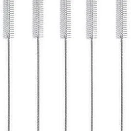 Aplam Chaplam Stainless Steel Nylon Drinking Straw Set Pipe Tube Cleaner and Teat Cleaning Brush (Pack of 5)-picture-27