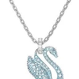 swarovski Iconic Swan pendant, Swan, Blue, Rhodium plated-picture-28