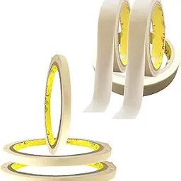 IRIKA Pack of 6 Masking Tape - 3 Rolls of 6mm x 20m & 3 Rolls of 24mm x 20m | Painter’s Tape, Carpenter’s Tape, Paper Tape-image-82