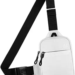Sports Chest Bag Wallet with Zipper Pocket for Outdoor Sport Trekking Gym White Clothing, Shoes & Accessories | Mens Accessories | Backpacks, Bags & Briefcases-image-42