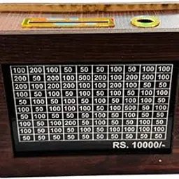 10,000 Rupees Money Saving Piggy Bank | Wooden Piggy Bank with Easy Tracking of Savings-picture-28