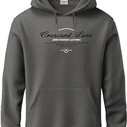 adro Printed Hoodie for Men | Regular Fit 320 GSM Cotton Hoody | Mens Hoodies/Sweatshirt | Soft Brushed Fleece Fabric-picture-10