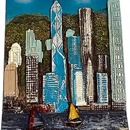 Moira Hong Kong 3D Resin Magnet for Fridge Decoration Travel Souvenir-picture-23