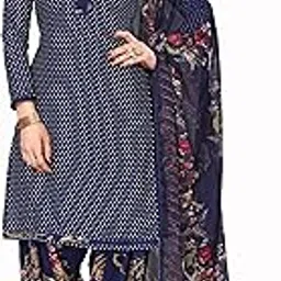 tarshika Women's Crepe Printed Unstitched Salwar Suit Dress Material With Dupatta(NEW-JALPA NAVY.1)-picture-52