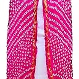 m s bandhani Women's Silk Bandhani Dupatta (Pink Shaded, 2.50 m)-picture-16