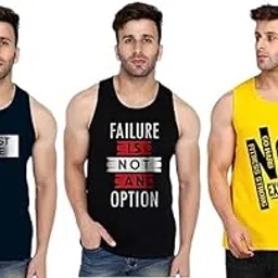 Tora Graphic Print Sando for Man Comfortable Sleeveless Round Neck | Gym Vest for Men Pack of 3 | Tank Top for Men-picture-23