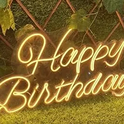 Neon Happy Birthday Sign – LED Wall Decoration Light with Dimmable Switch | 18 x 12 Inch Reusable Neon Sign for Party, Wedding, Bar, Cafe, Christmas, Home Décor & Kids Gift-image-76