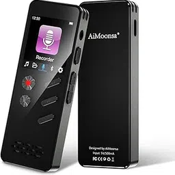 AiMoonsa 64GB Digital Voice Recorder, Bluetooth, MP3 Player with Speaker, Stereo Microphone, 80 Hours Recording Time-picture-66