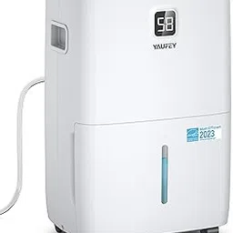 Yaufey 120 Pints Most Efficient Energy Star Dehumidifier for Home, Basement and Room up to 6000 m², with Drain Hose, Timer, Intelligent Moisture Control and Large Water Tank-picture-45