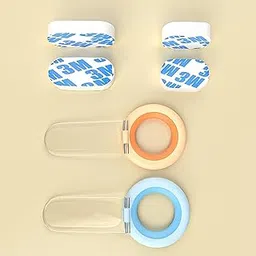 Marrone (2 Pcs) Portable Avoid Touching Toilet Seat Cover Holder Self Adhesive Viscose Toilet Seat Handle and Lid Lifter-picture-14