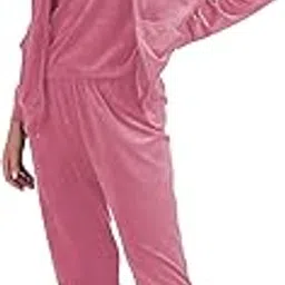 Women's Soft Winter 2 in one Velvet Tracksuit Set | Jacket and Pyjama Set-picture-51