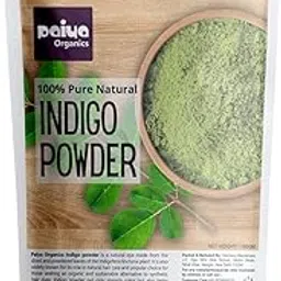 paiya organics Indigo Powder For Hair, Black Organic Hair Dye 100gm-picture-28