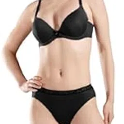 Women's Bikini - 95% Bamboo, 5% Elastane - Premium Bikini Set for Women, Comfortable Bikini Panties, Seamless and Breathable, Ideal for Beach Wear (Black, S)-image-11