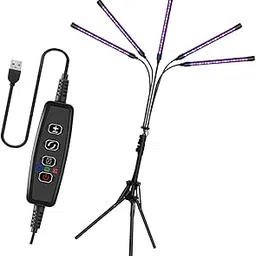JAZZY PEARLS® Grow Light High Efficiency with 3 Lighting Modes for Bloom Vegetables Flower 5 Head-image-10