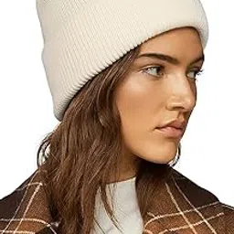 Winter Cap for Women & Men Woolen Cap for Women Beanie Cap for Women Knitted Beanies Cuffed Skull Cap Warm Ski Hat-image-2