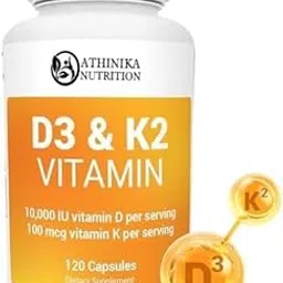 D3 K2 Vitamin 5000 IU w/MCT Powder - Includes 50 mcg MK7 Vitamin K2, Purified Bile Salts, Zinc & Magnesium for Ultimate Absorption - K2 D3 Vitamin Supplement - 60 Capsules-image-33