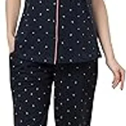 NIGHTVIEW NIGHTUIT 100% Hoisery Cotton Night Suit for Women/Girls in Half Sleeve with Pajama for Comfortable Sleep, Night Suit-image-82